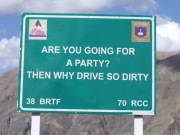 are you going for a party? then why drive so dirty